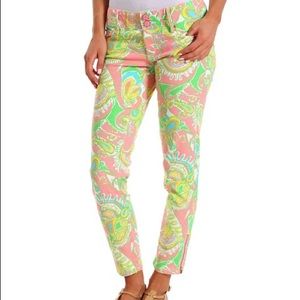 *SOLD* Lilly Pulitzer Worth Skinny Mini Zip Jeans